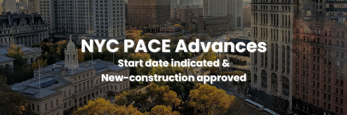 nyc pace advances with start date indicated